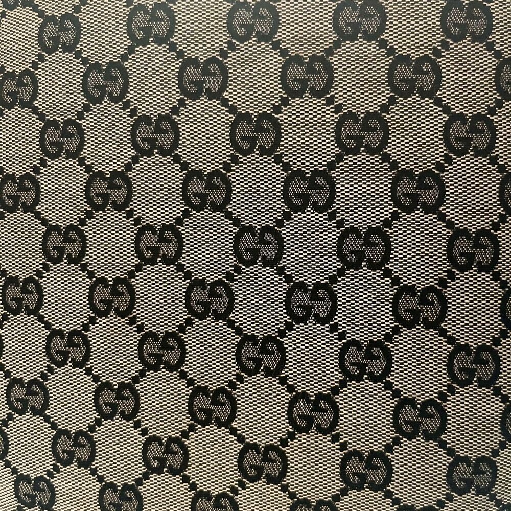 Authentic Gucci Black and Brown GG Canvas Tote with Black Leather Handles - Picture 7 of 16